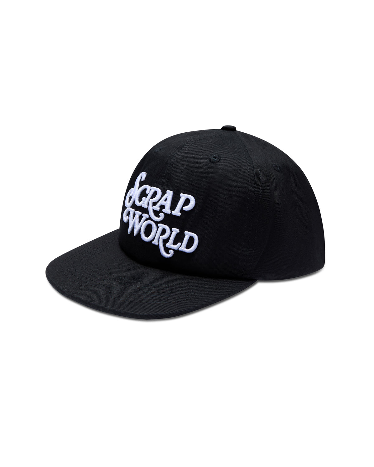 SCRAPWORLD LOGO SNAPBACK CAP BLACK