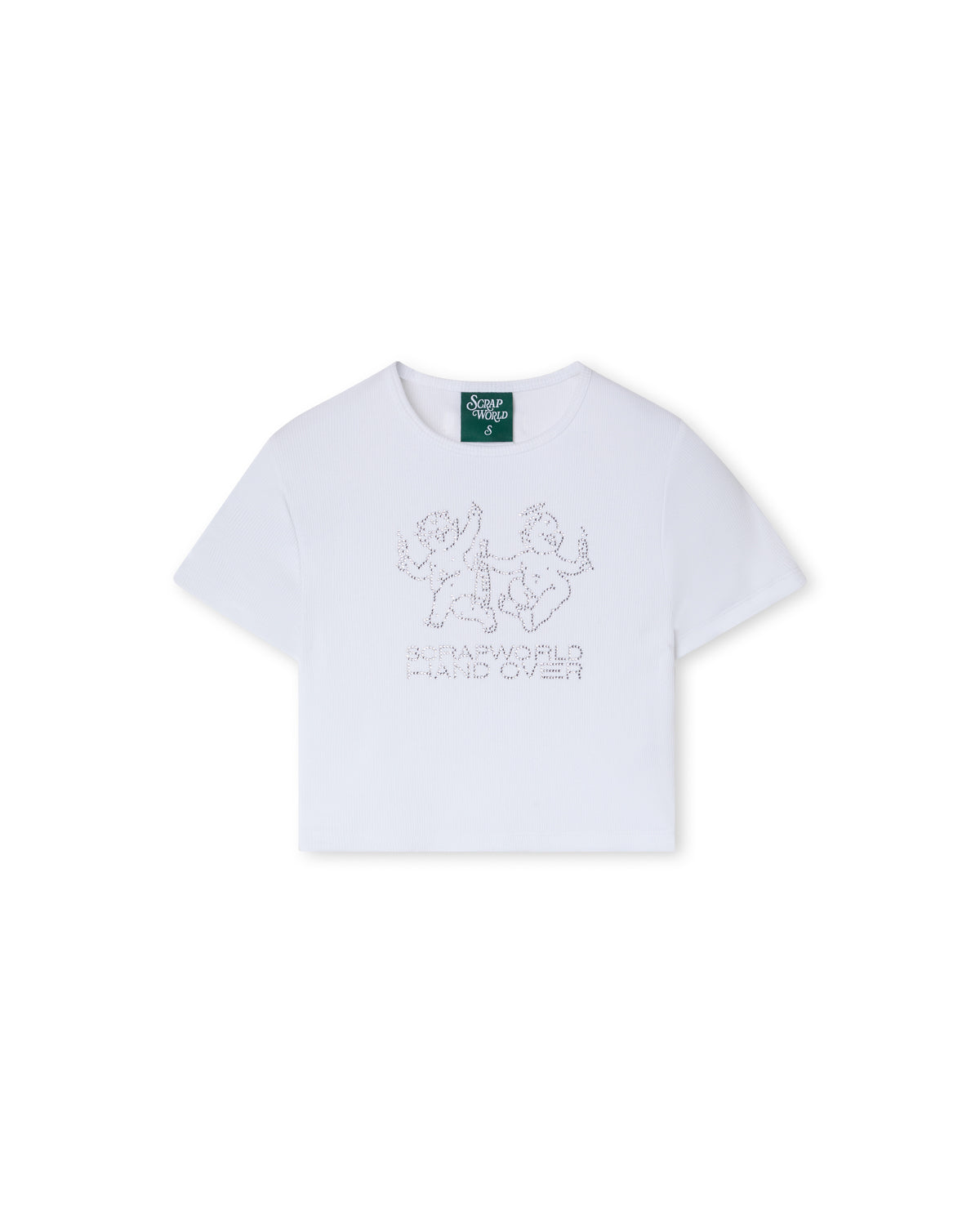 HANDOVER X SCRAPWORLD BABY TEE WHITE