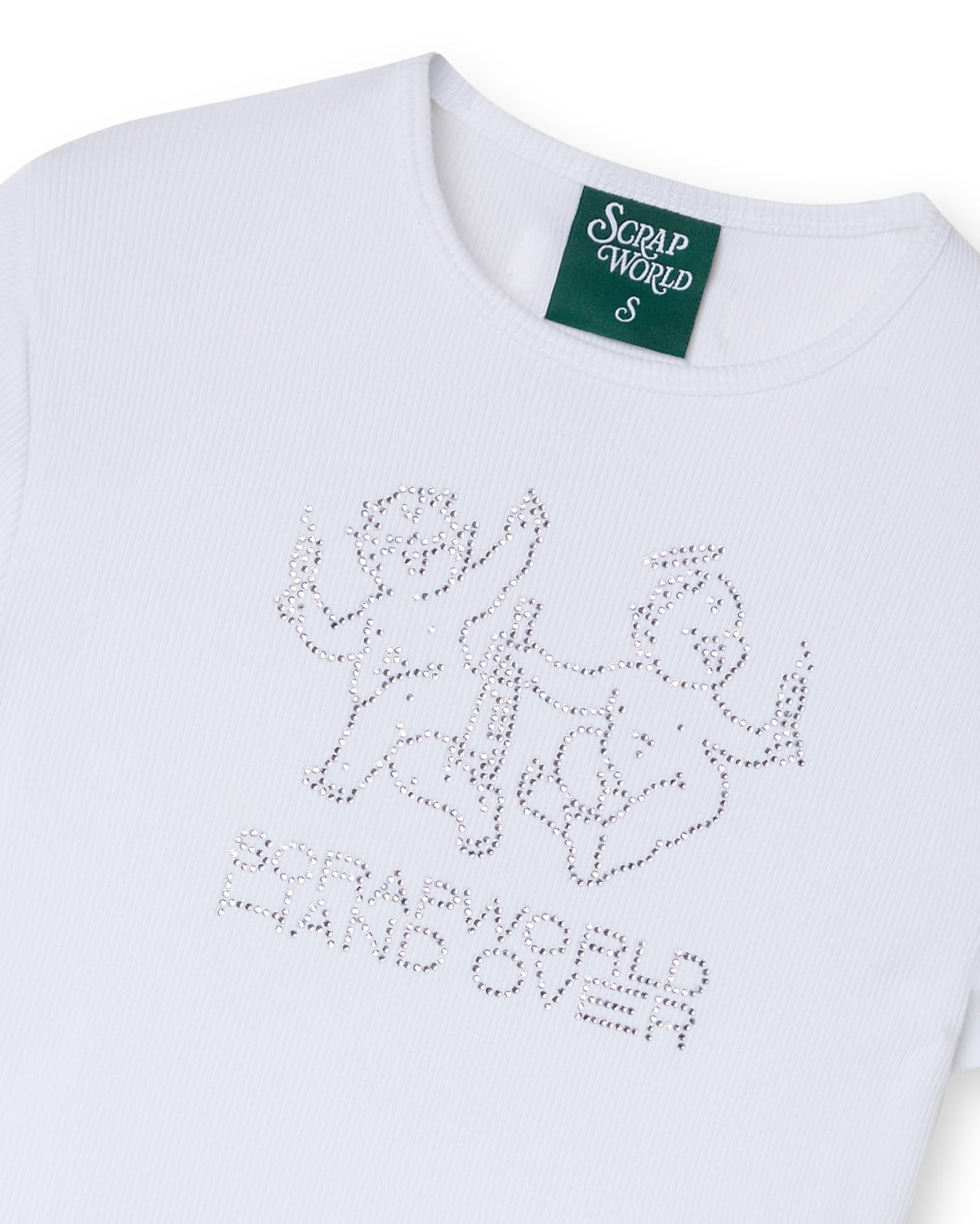 HANDOVER X SCRAPWORLD BABY TEE WHITE