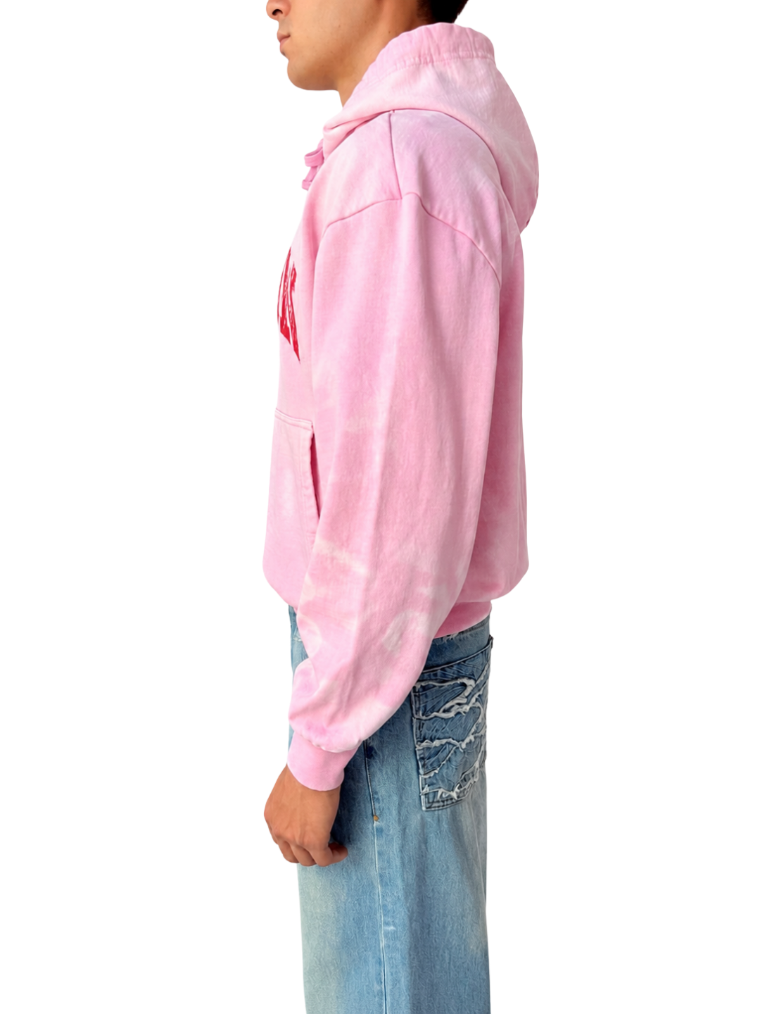 PASSION SUNFADED HOODIE BABY PINK