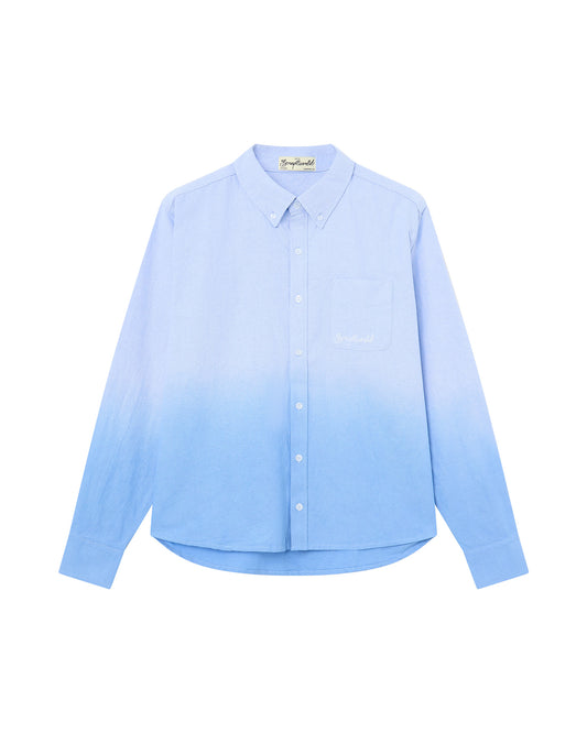 GRADIENT BOXY OXFORD SHIRT BLUE