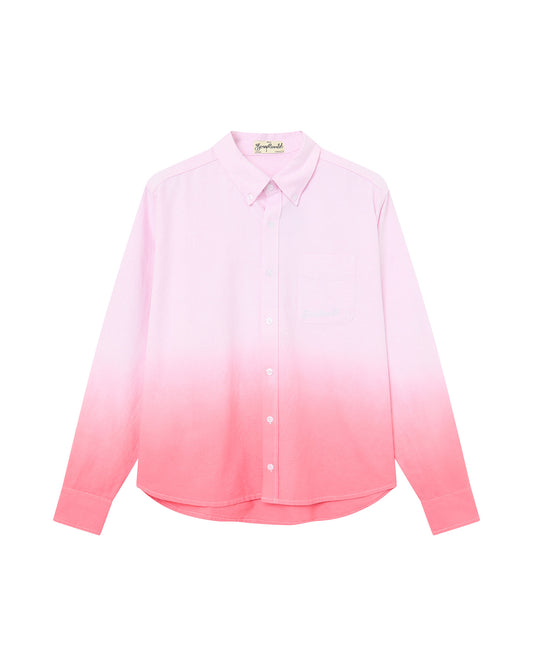 GRADIENT BOXY OXFORD SHIRT PINK