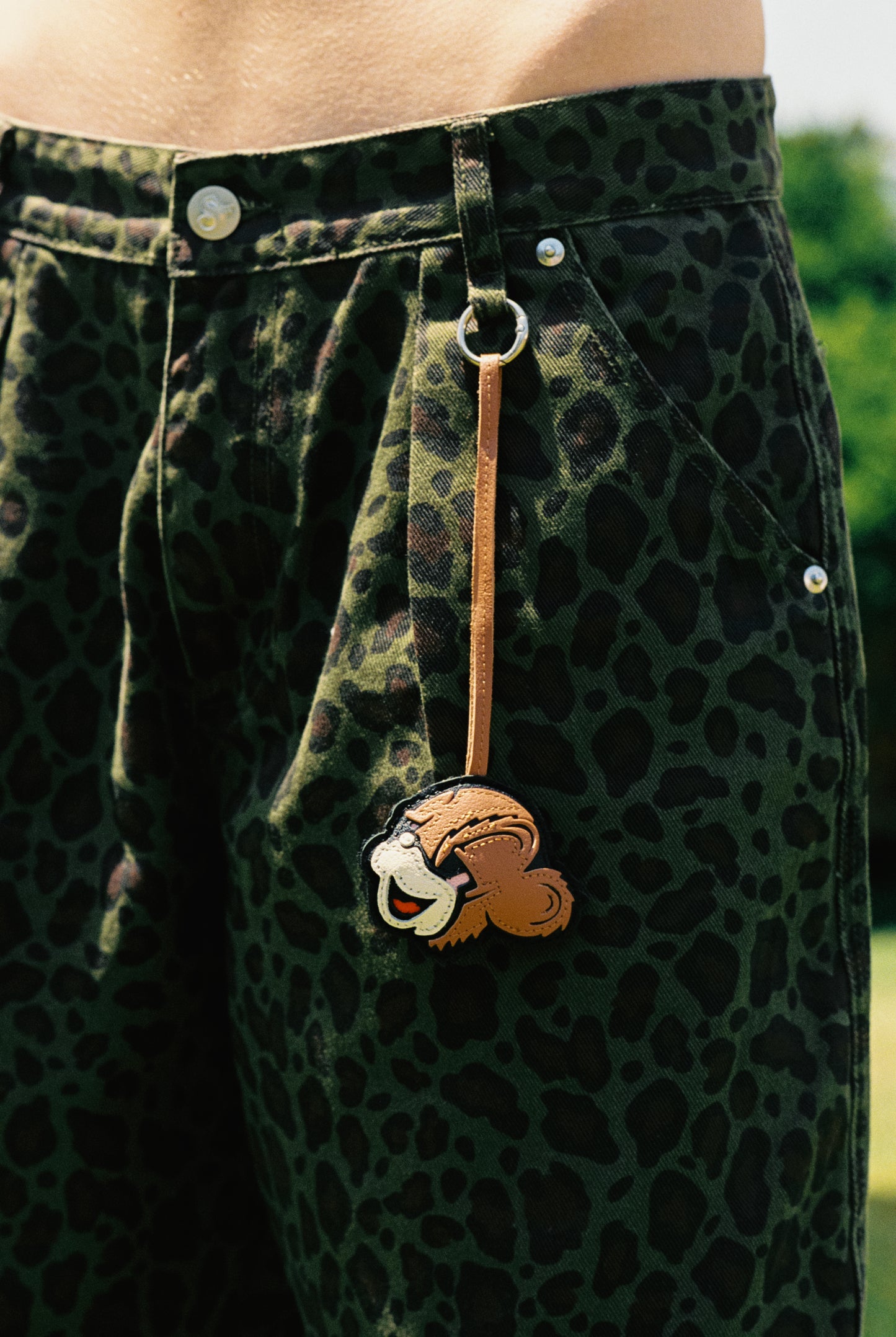 MONKEY LEATHER CHARM