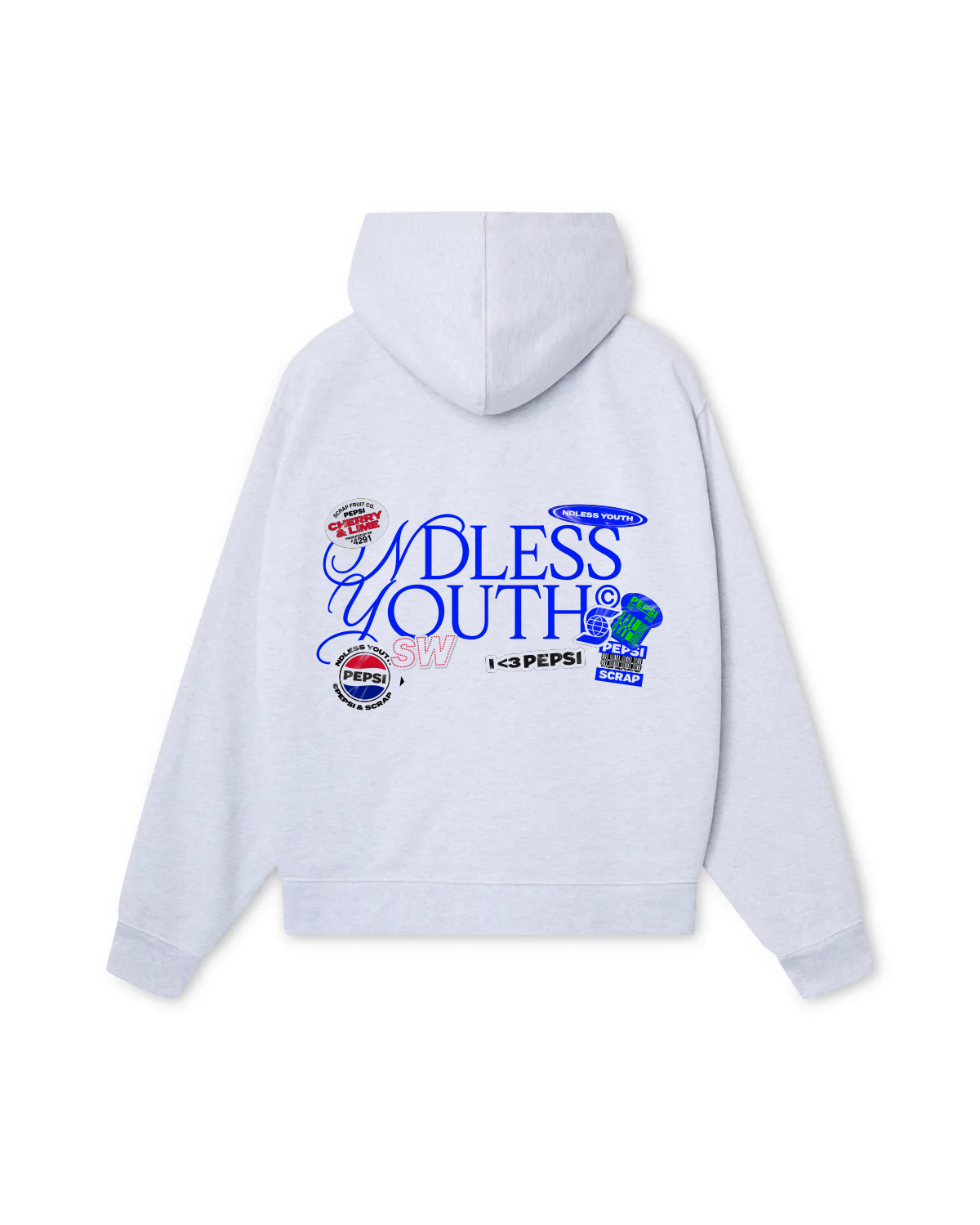 PEPSI NDLESS HOODIE GREY