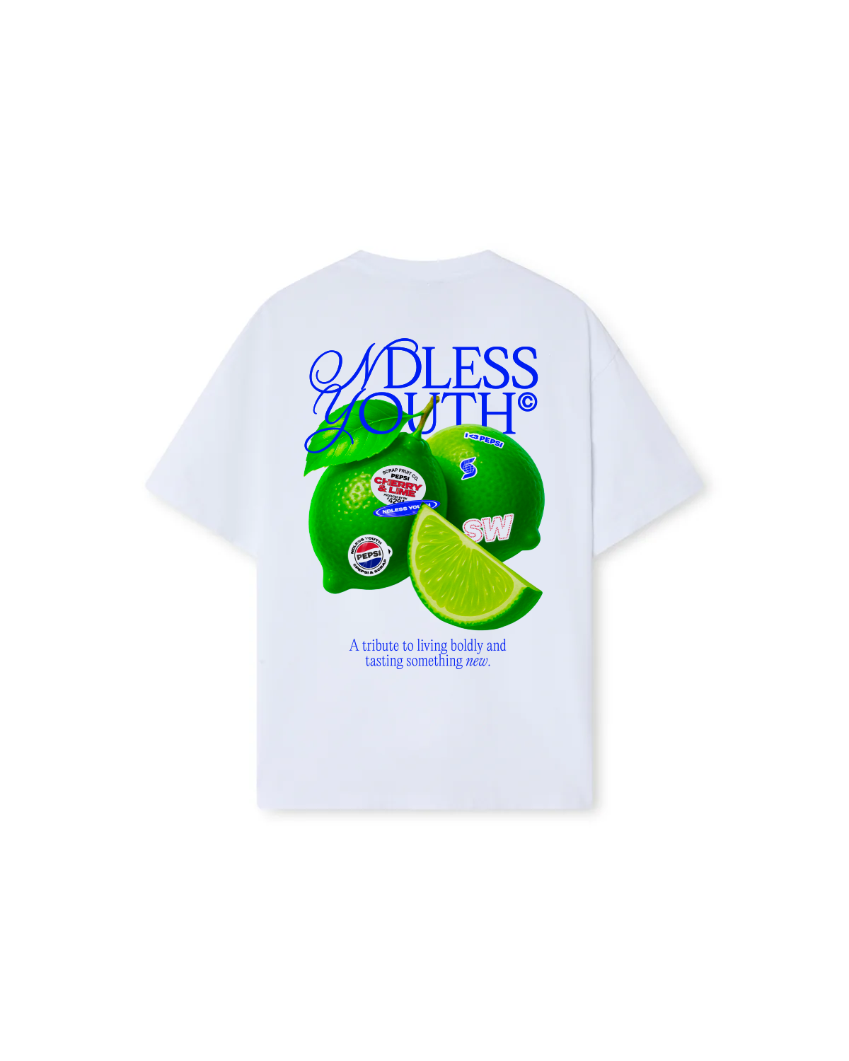 PEPSI LIME TEE WHITE