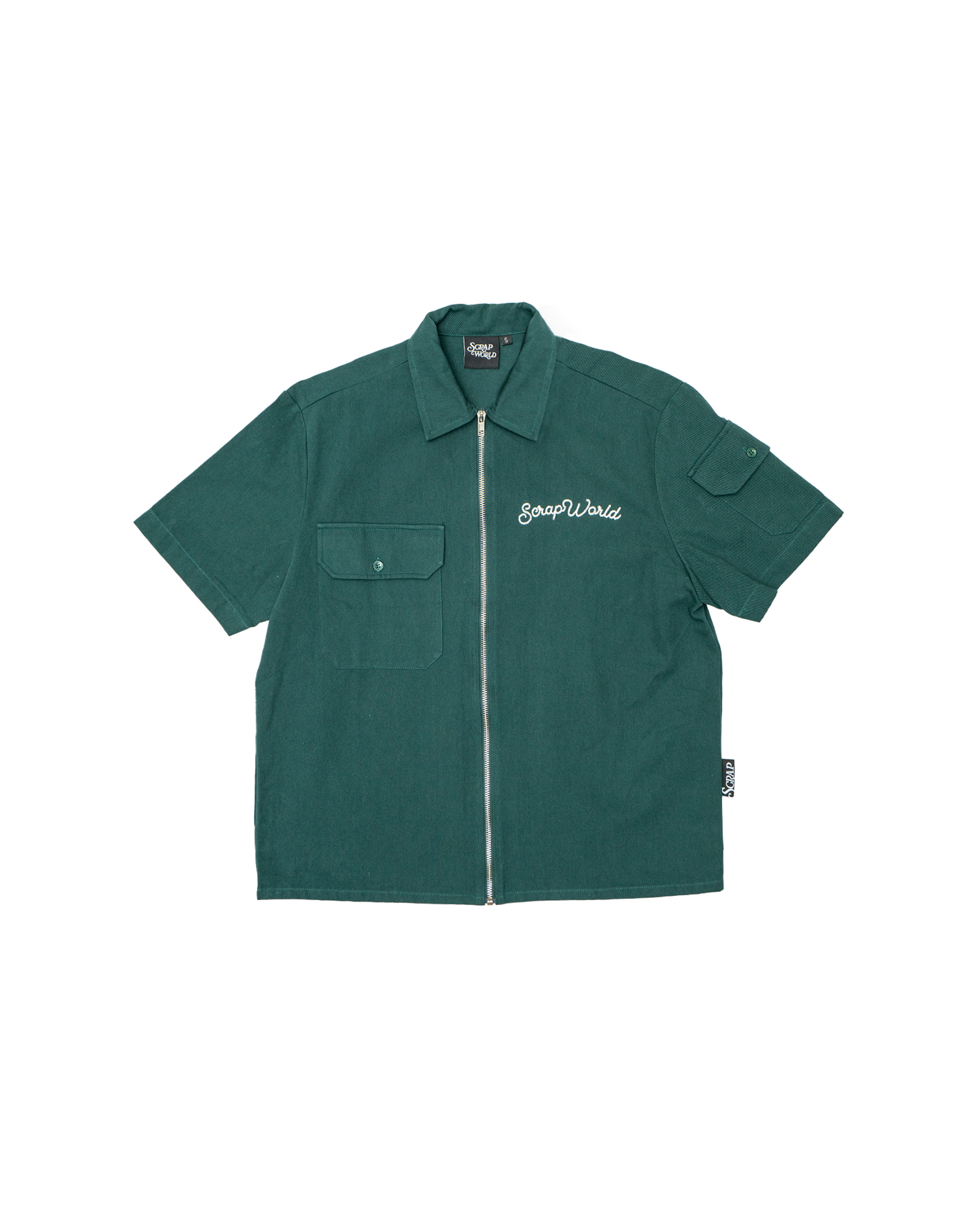 CAR CRASH ZIP WORK SHIRT