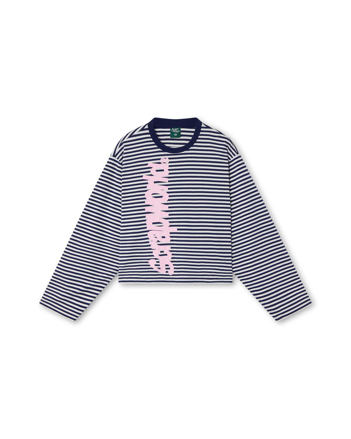 VERT STRIPES LONGSLEEVE TEE NAVY