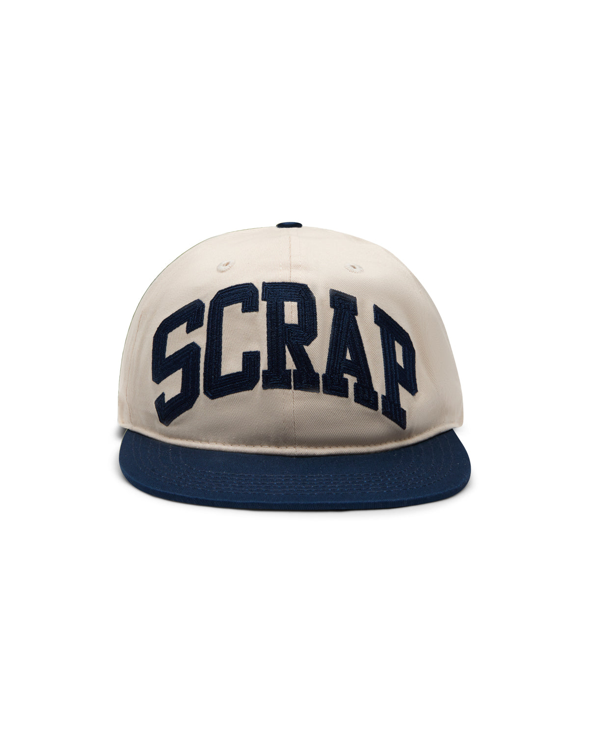 SCRAP COLLEGE LOGO SNAPBACK CAP SAIL NAVY