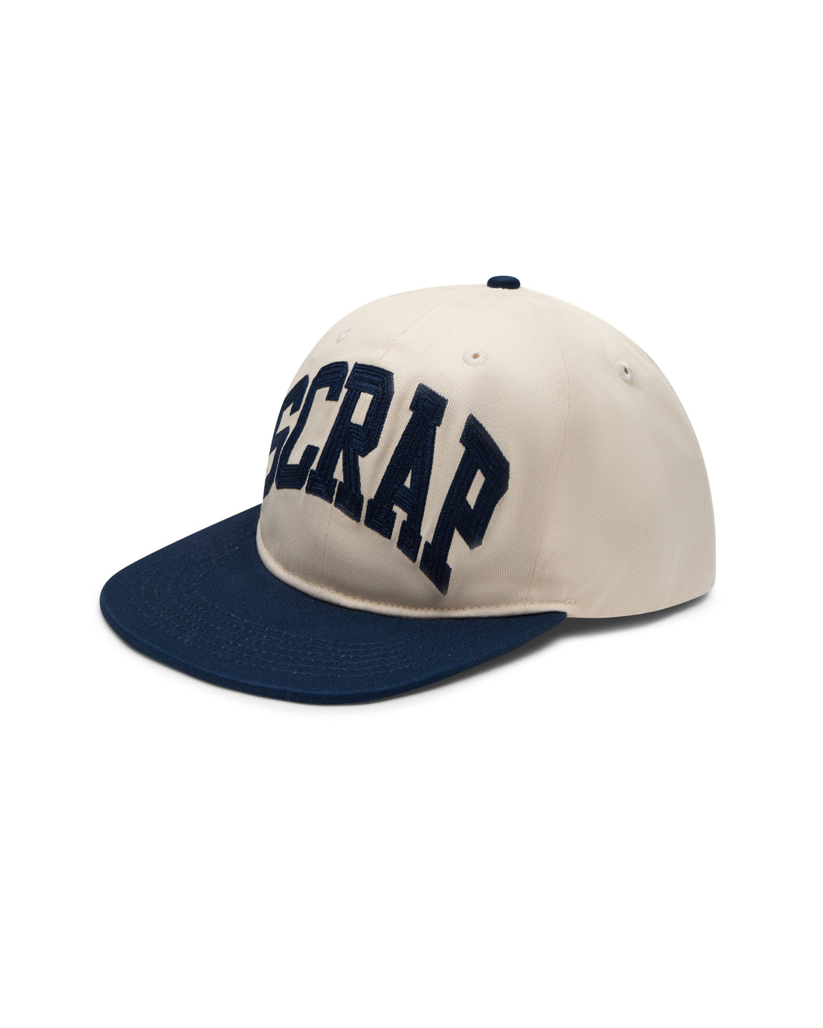 SCRAP COLLEGE LOGO SNAPBACK CAP SAIL NAVY