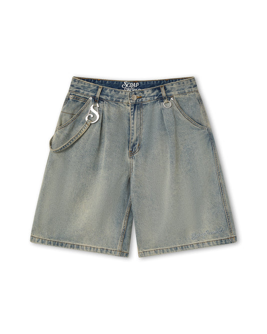 WIDE LEG SHORTS WASHED