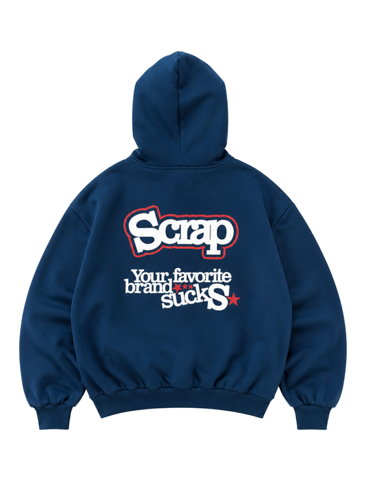 SUCKS HOODIE TILT BLUE