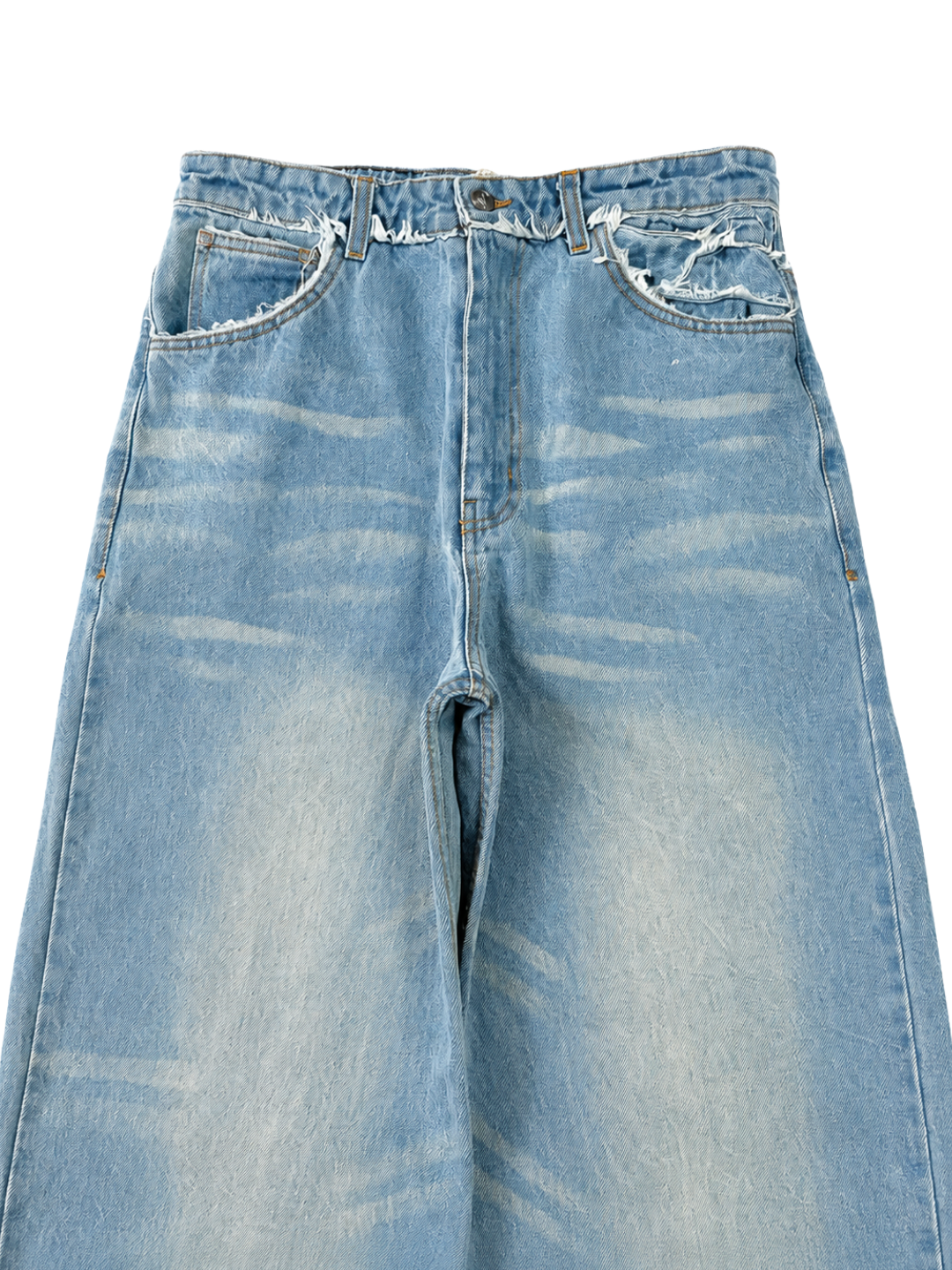 WAVES DENIM WASHED PANTS