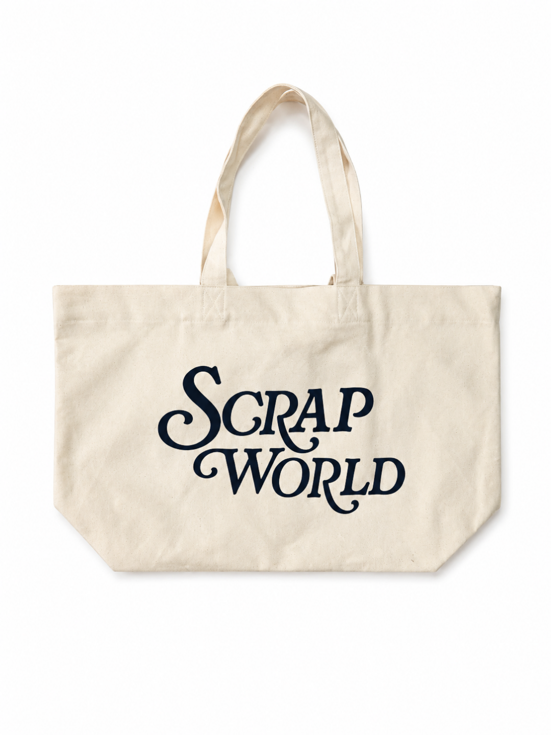 SCRAPWORLD 26 HEAVY CANVAS TOTE BAG BEIGE