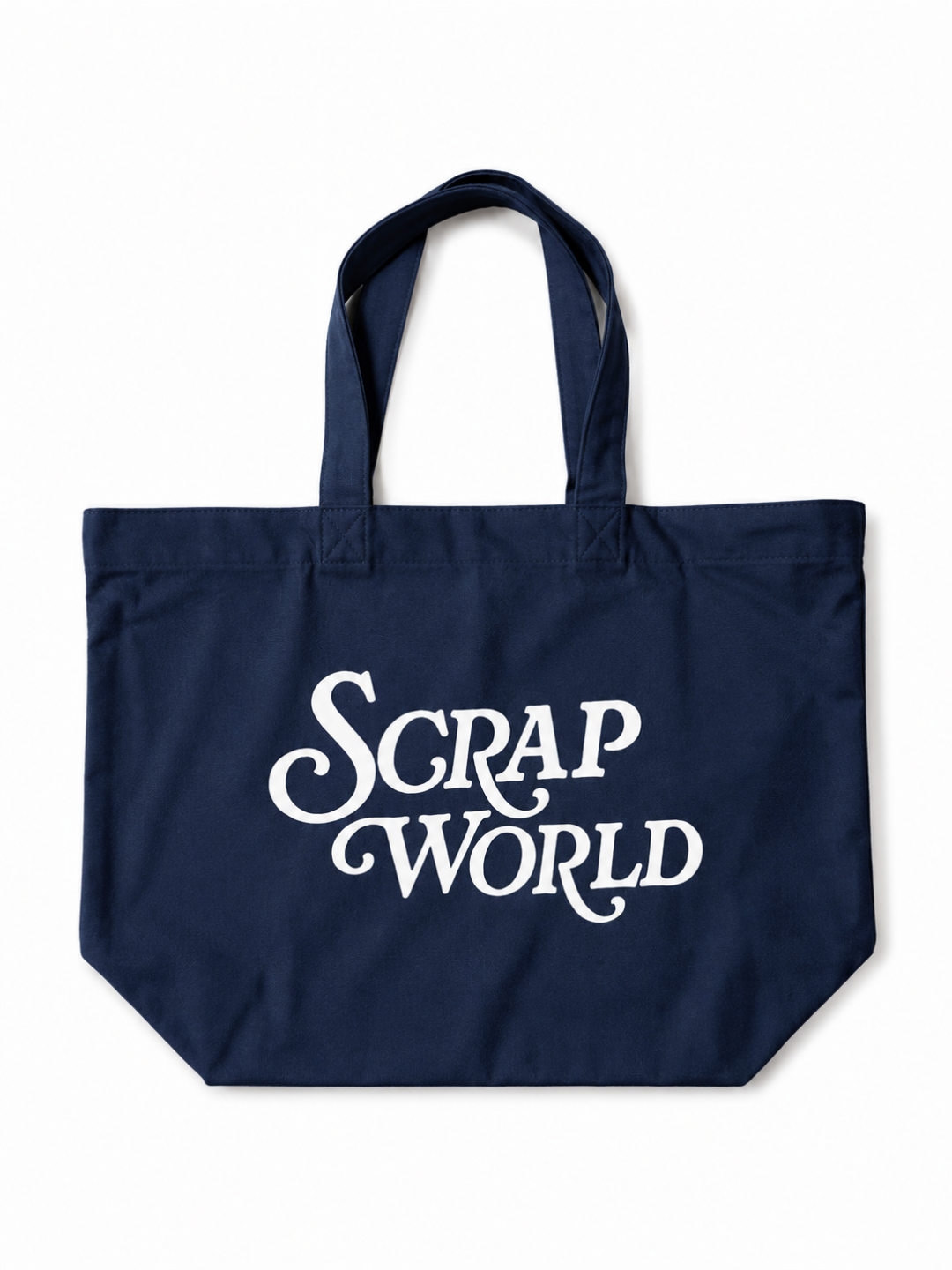 SCRAPWORLD 26 HEAVY CANVAS TOTE BAG NAVY