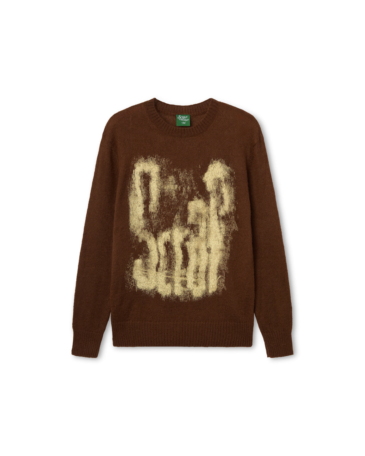 SMOKE KNIT MOHAIR SWEATER BROWN