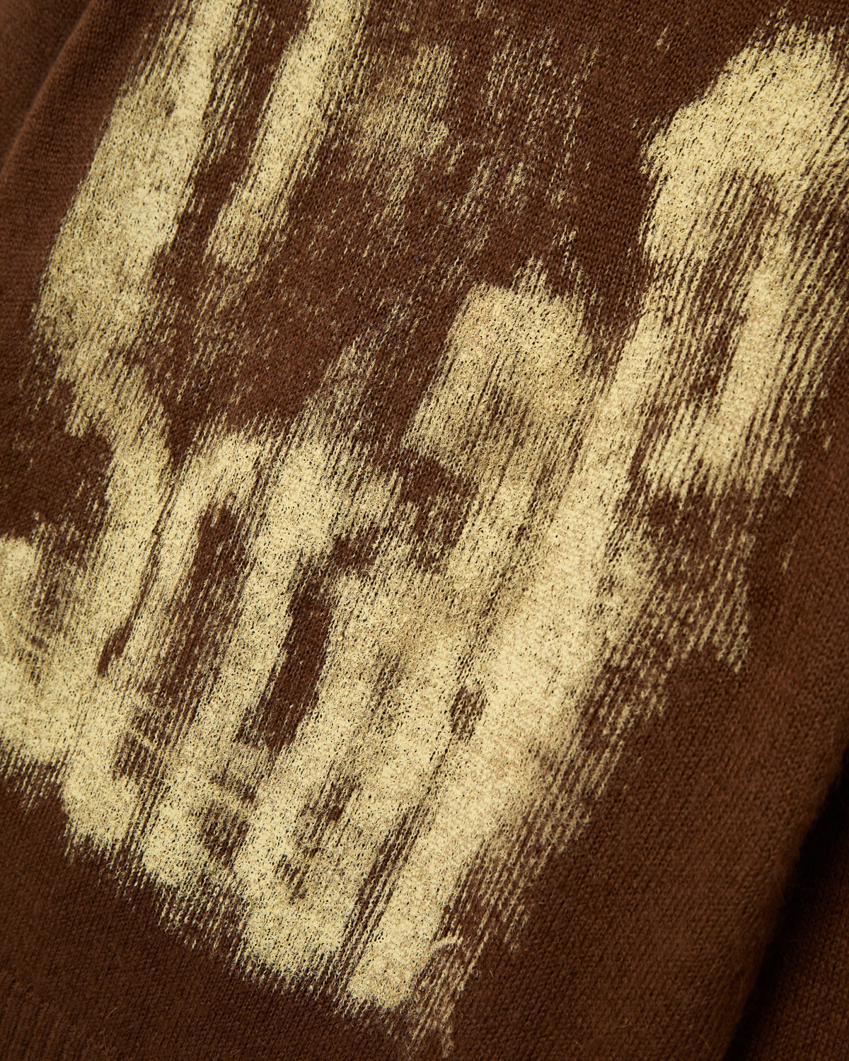 SMOKE KNIT MOHAIR SWEATER BROWN