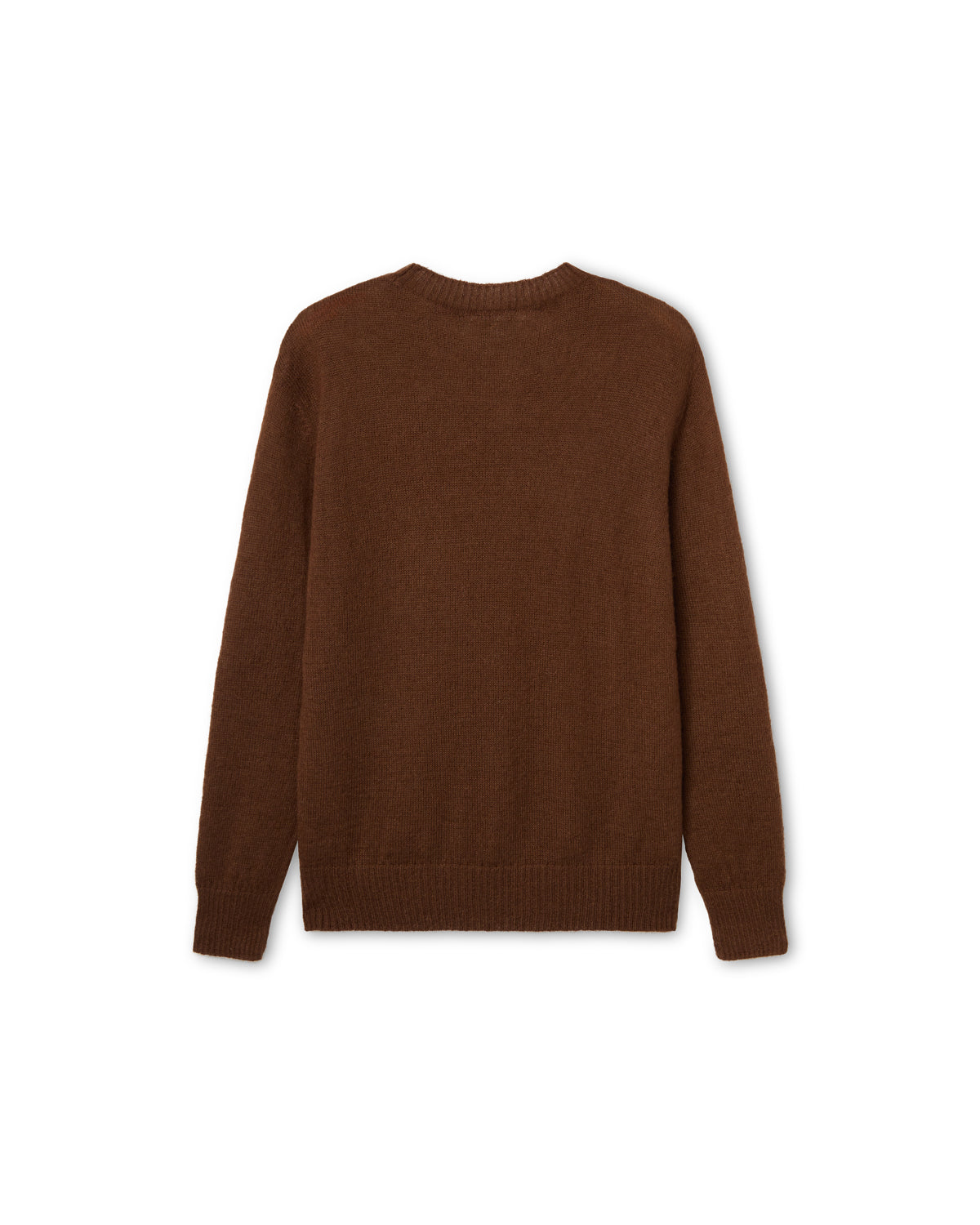 SMOKE KNIT MOHAIR SWEATER BROWN