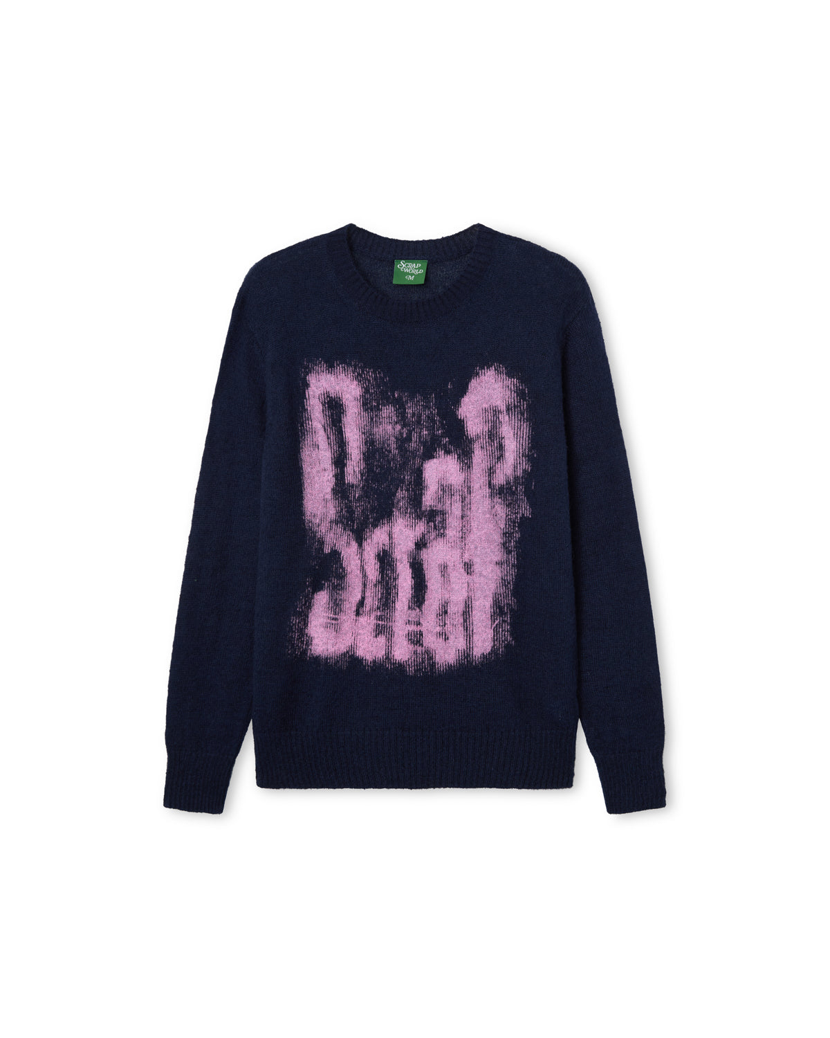 SMOKE KNIT MOHAIR SWEATER NAVY