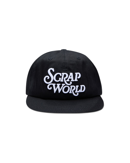 SCRAPWORLD LOGO SNAPBACK CAP BLACK