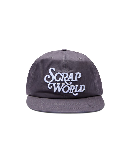 SCRAPWORLD LOGO SNAPBACK CAP CHARCOAL