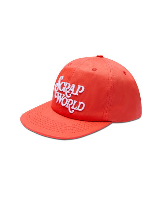 SCRAPWORLD LOGO SNAPBACK CAP CORAL