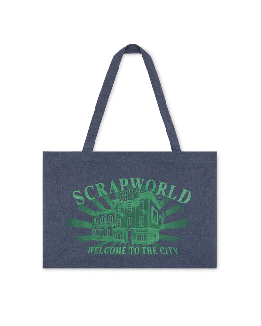 SCRAPWORLD 25 F&F DENIM TOTEBAG BLUE