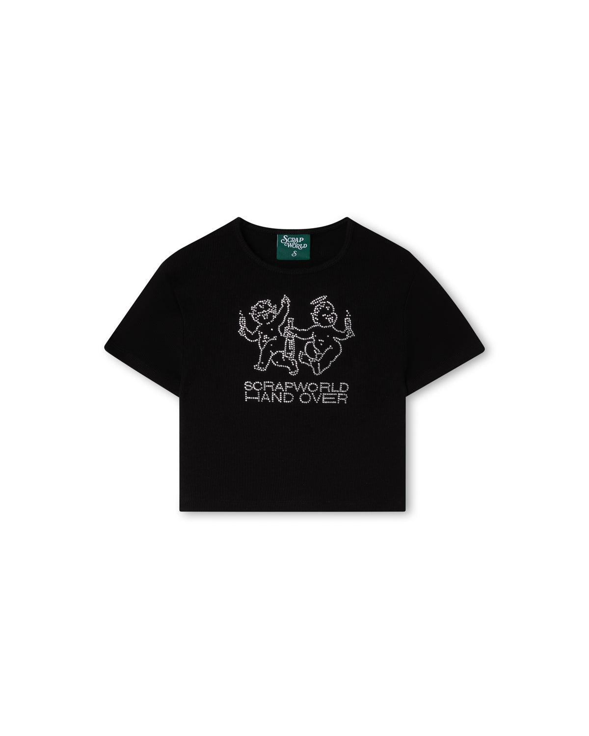 HANDOVER X SCRAPWORLD BABY TEE BLACK