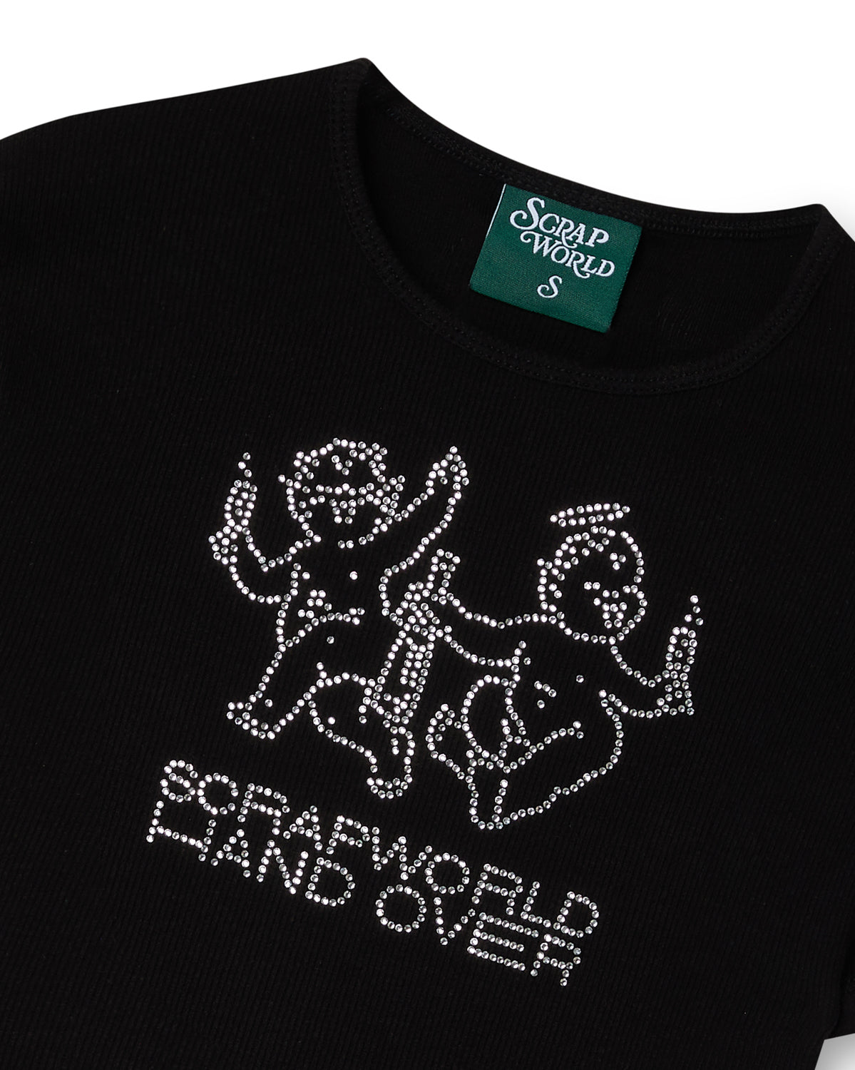 HANDOVER X SCRAPWORLD BABY TEE BLACK
