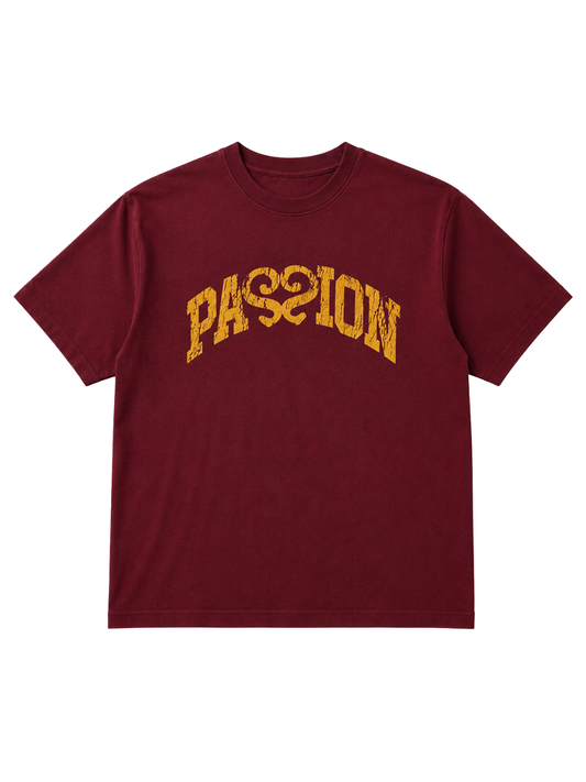 PASSION TEE BURGUNDY