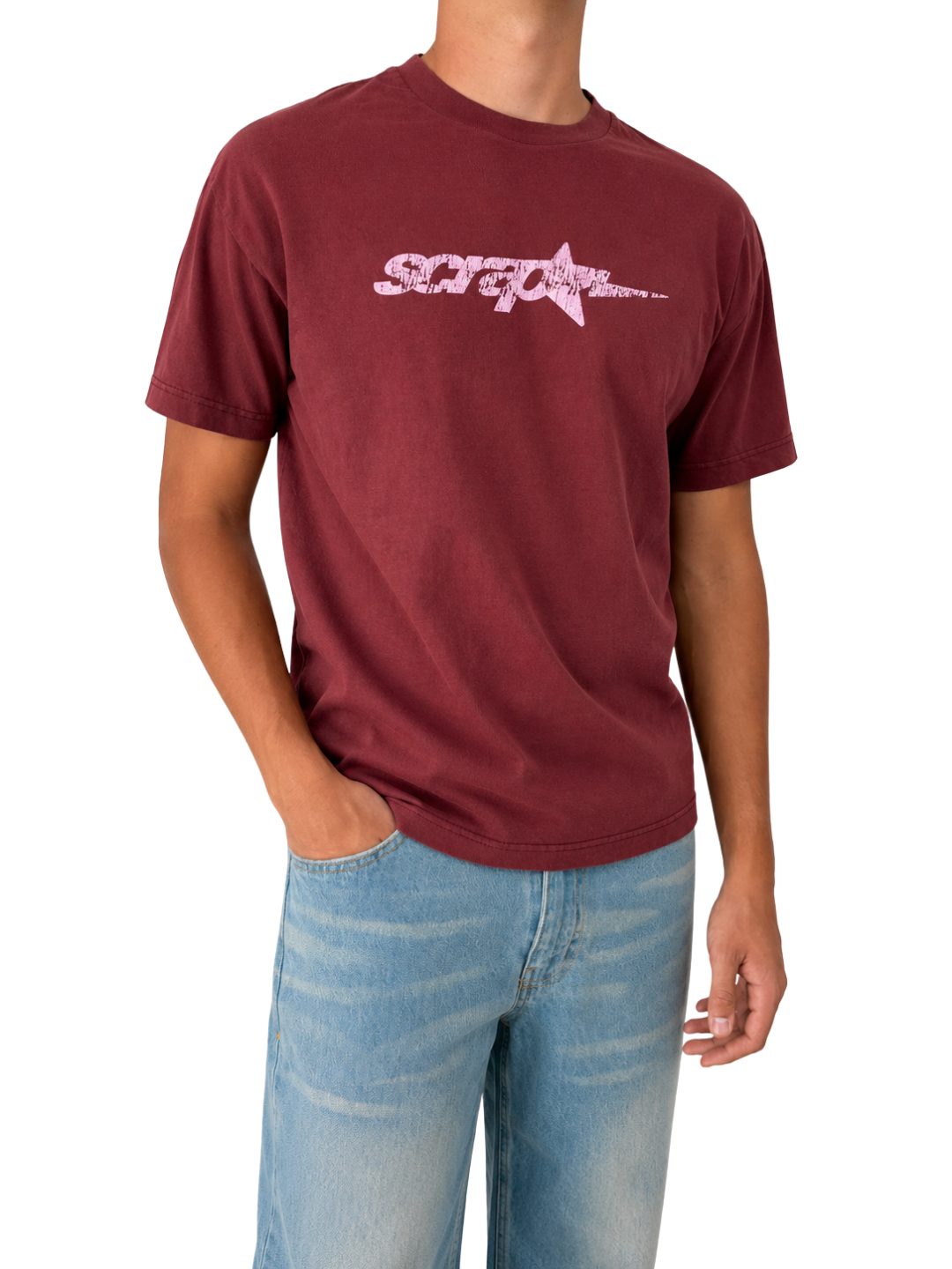 SPARK TEE  BURGUNDY