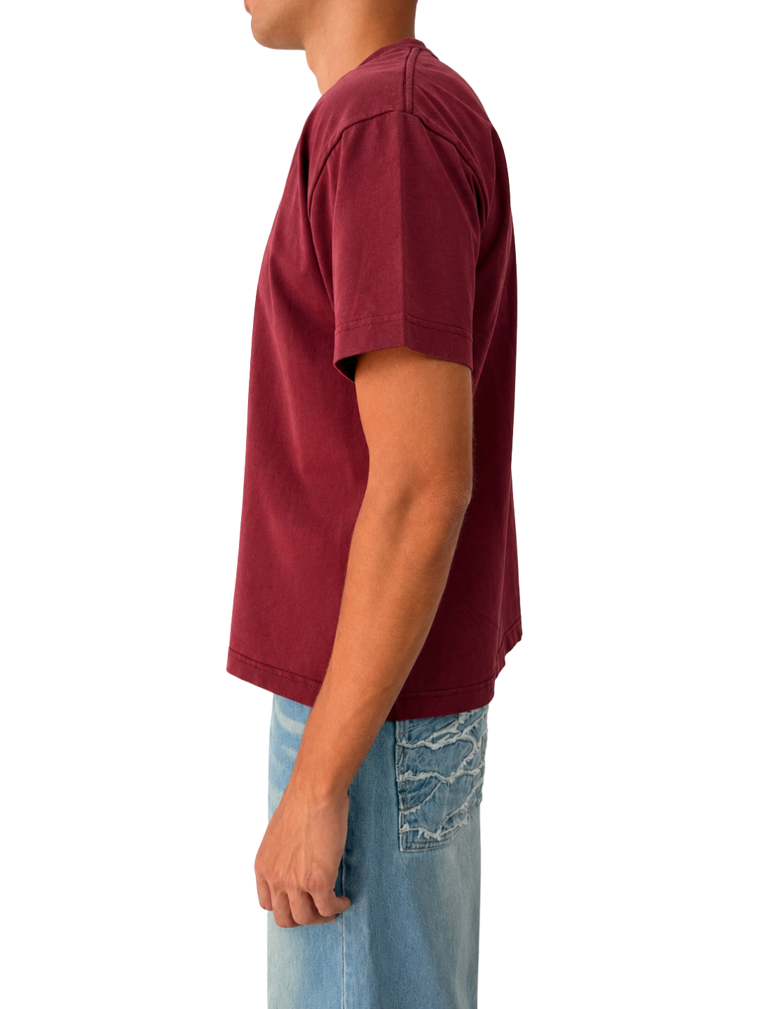 SPARK TEE  BURGUNDY