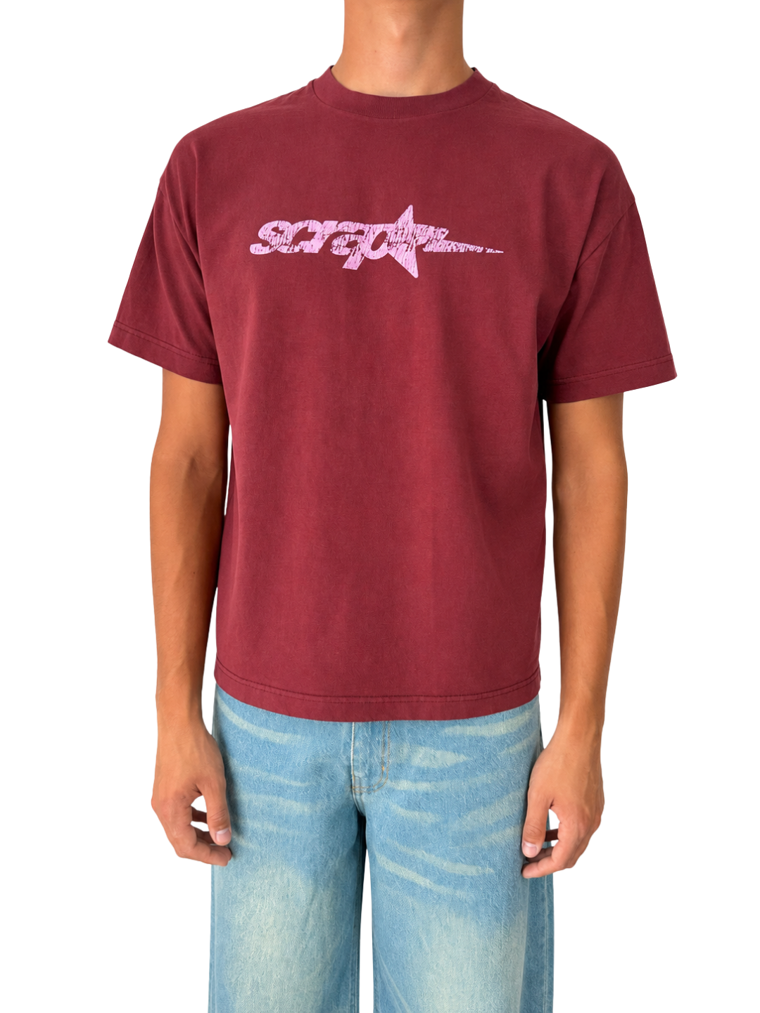 SPARK TEE  BURGUNDY