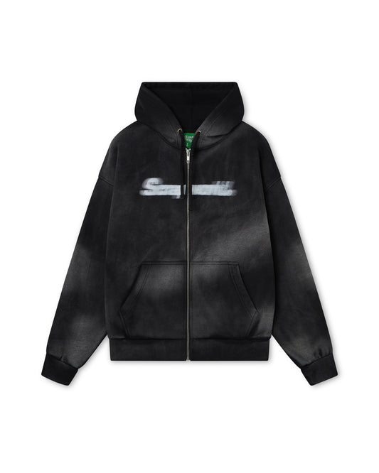 BLUR JACKET WASHED BLACK