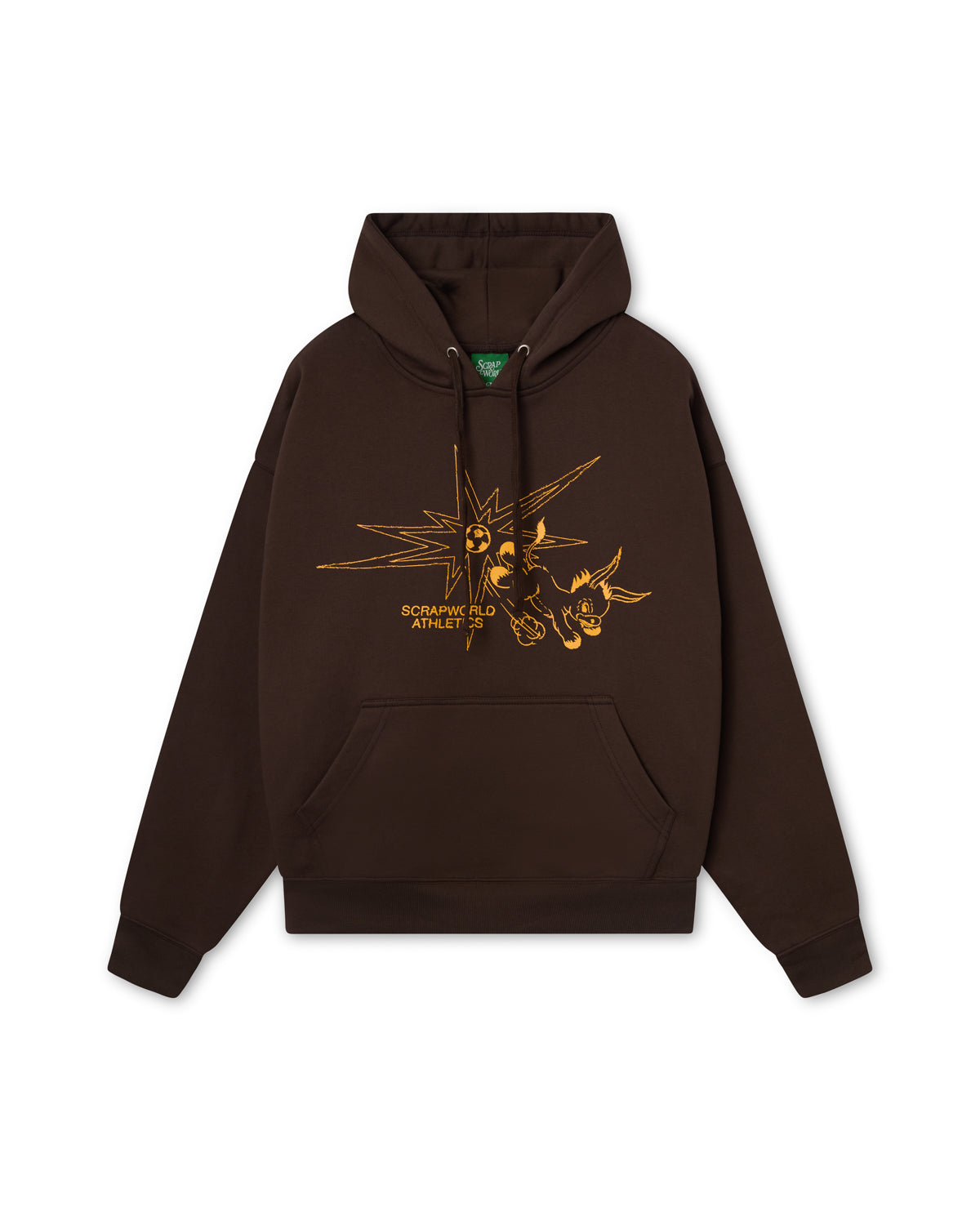 SCRAPWORLD ATHLETICS HOODIE BROWN