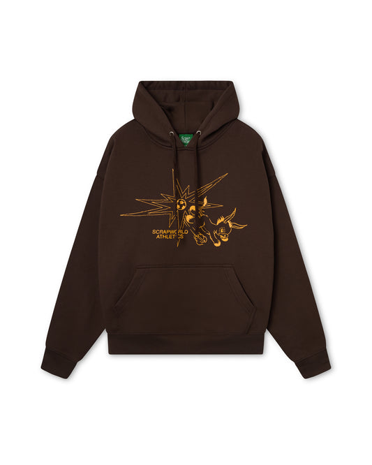 SCRAPWORLD ATHLETICS HOODIE BROWN