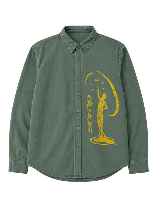 MISS UNIVERSE HEAVY WORK SHIRT GREEN