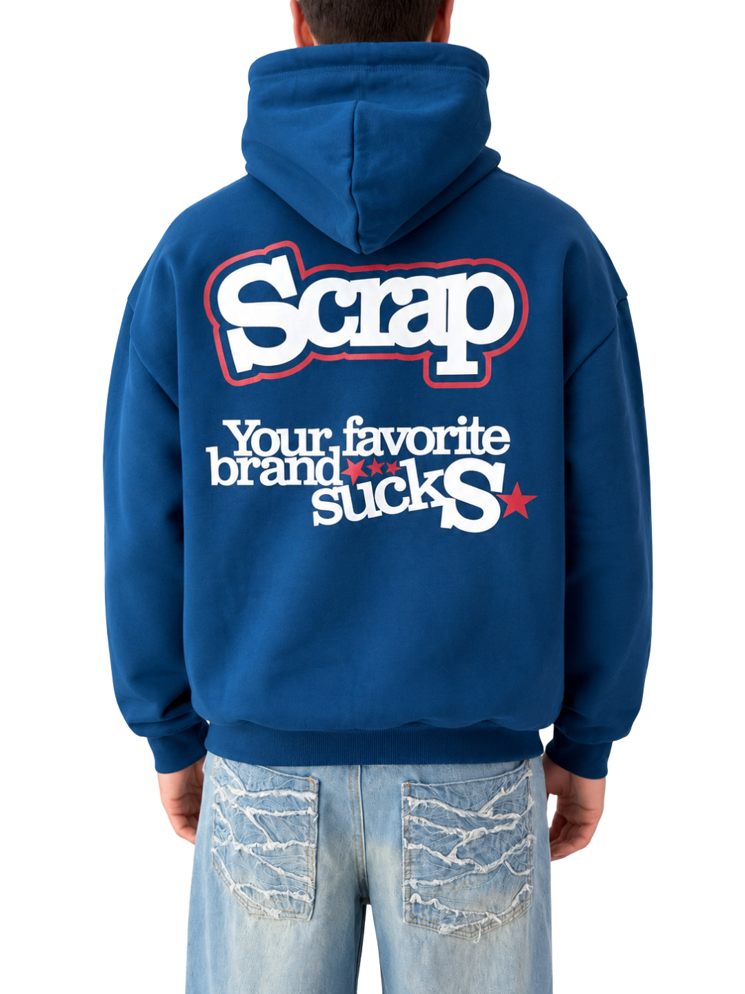 SUCKS HOODIE TILT BLUE