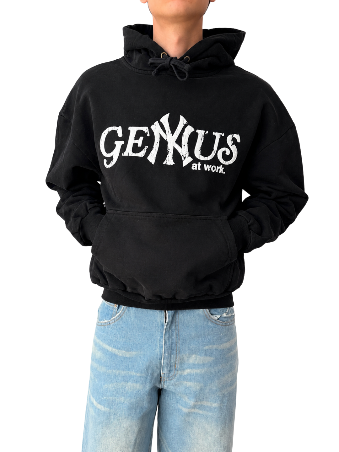 GENYUS AT WORK HOODIE BLACK