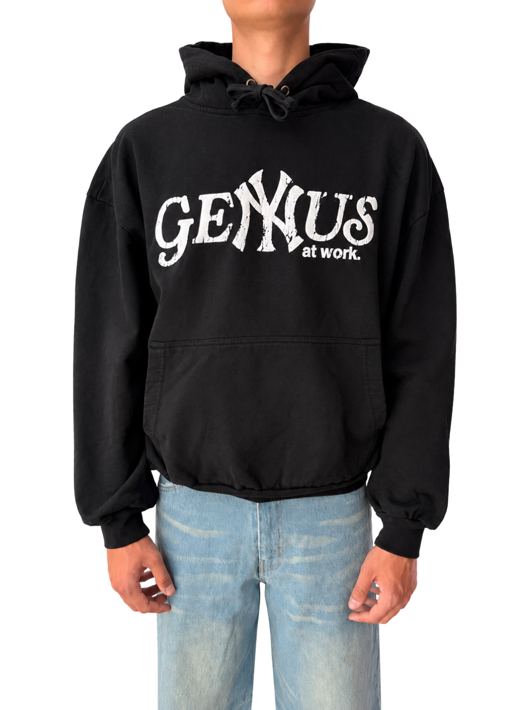GENYUS AT WORK HOODIE BLACK