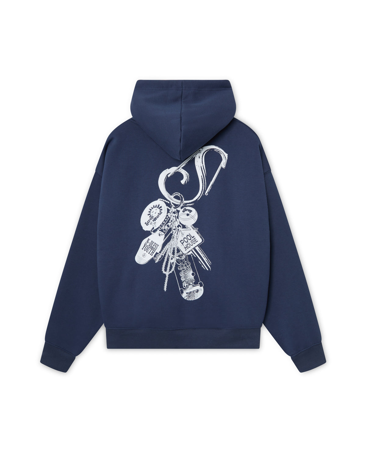 KEYCHAIN HOODIE NAVY