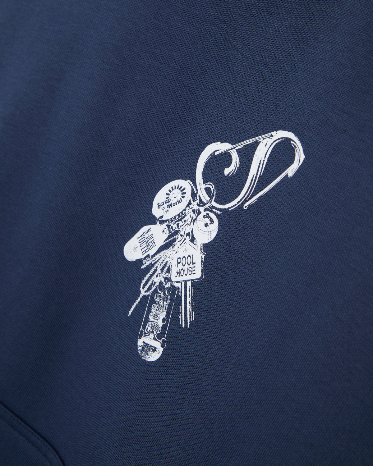 KEYCHAIN HOODIE NAVY