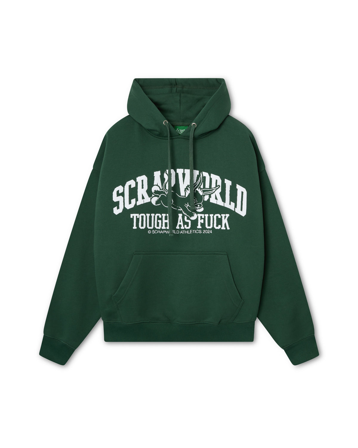 TOUGH AF HOODIE FOREST GREEN