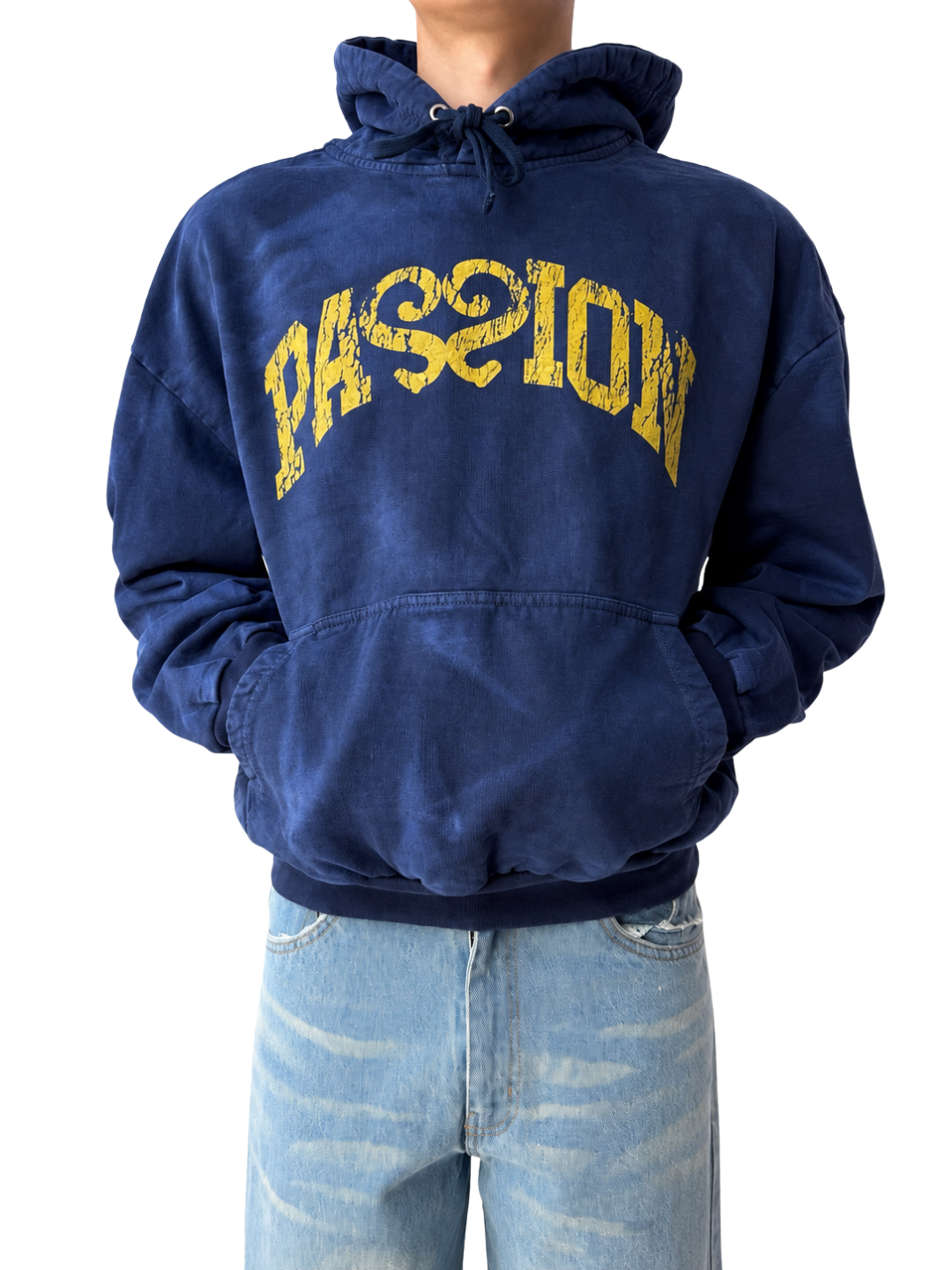 PASSION SUNFADED HOODIE NAVY