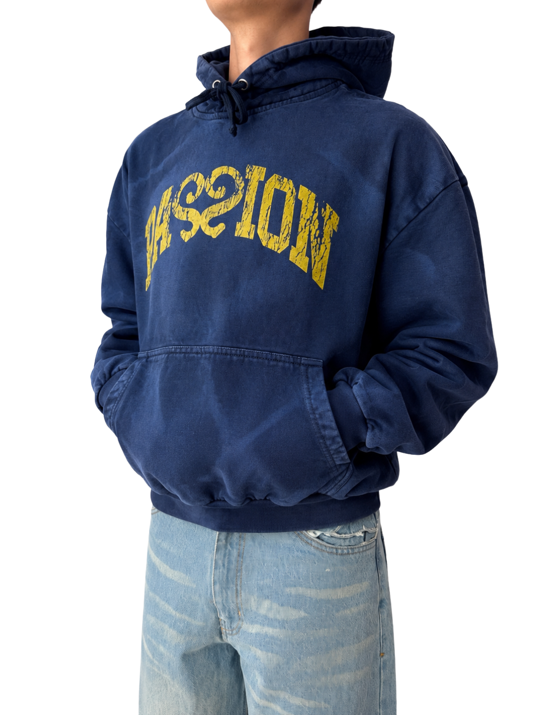 PASSION SUNFADED HOODIE NAVY