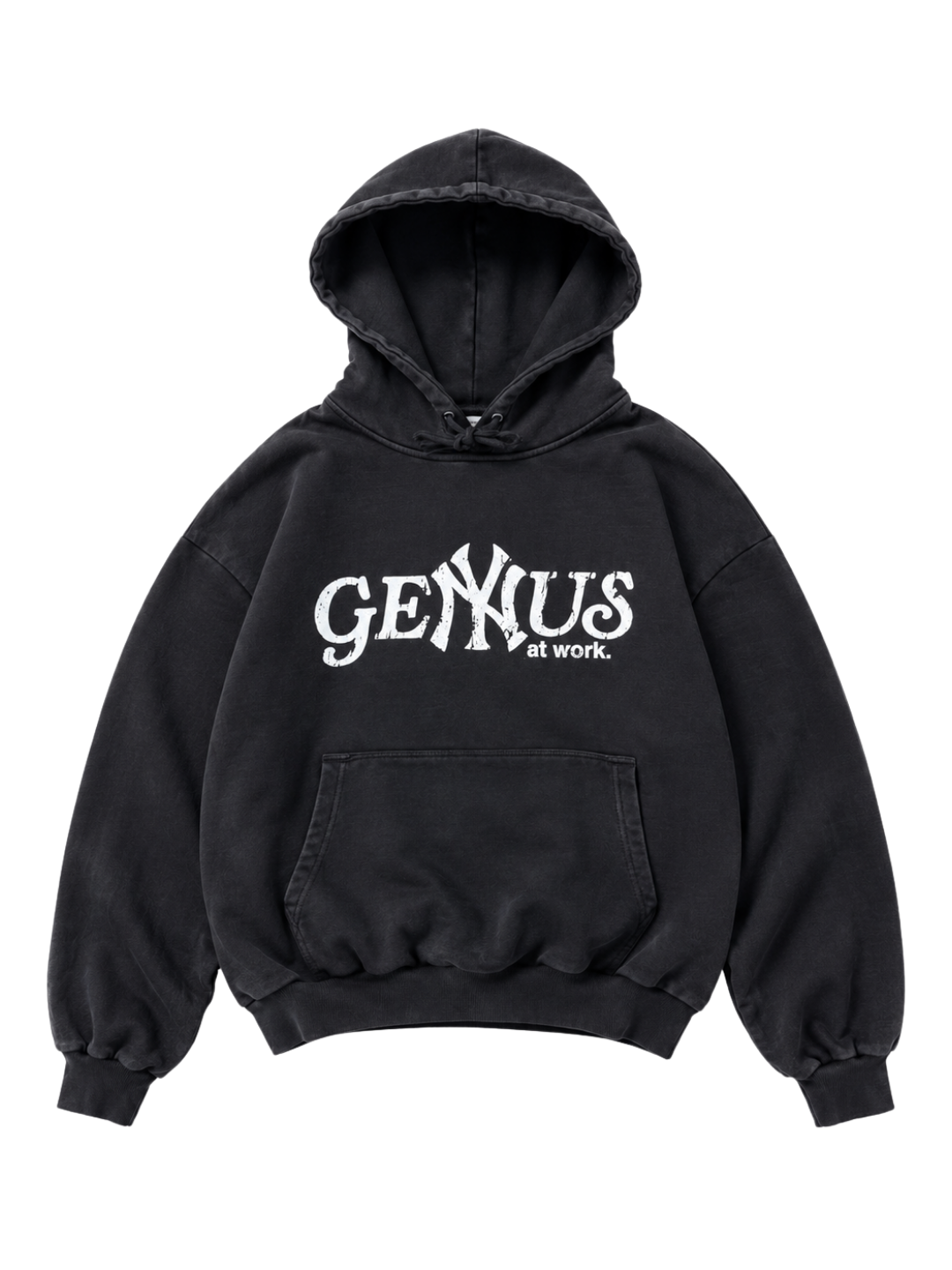 GENYUS AT WORK HOODIE BLACK