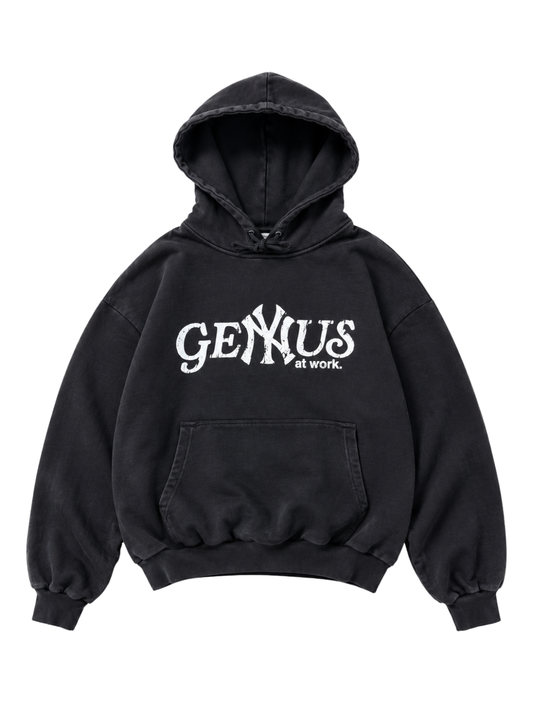 GENYUS AT WORK HOODIE BLACK