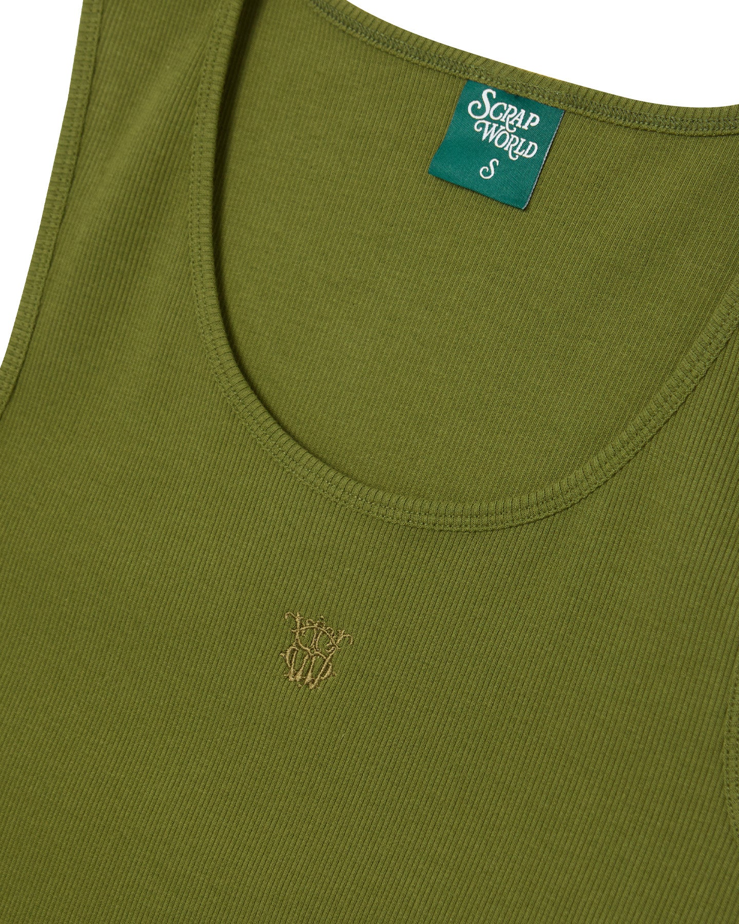 BASIC TANK TOP 2-PACK WHITE/OLIVE