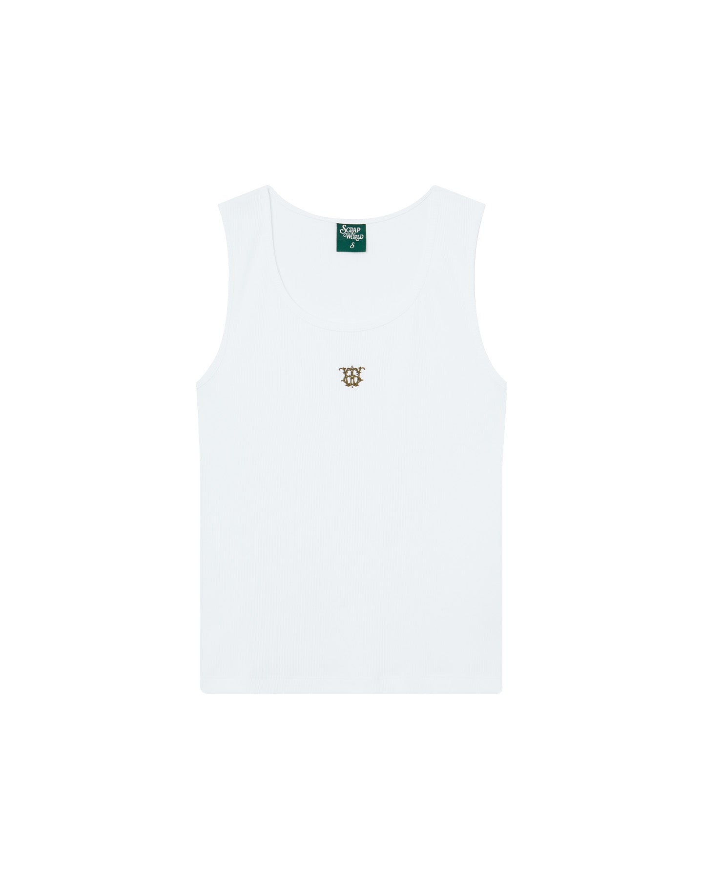 BASIC TANK TOP 2-PACK WHITE/OLIVE
