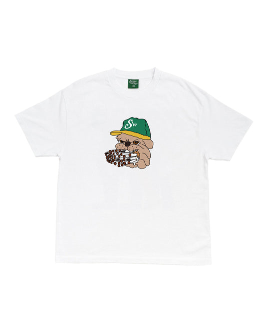 SMOKEY DOGGY TEE WHITE