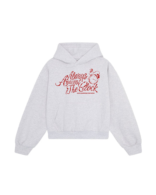 AGAINTS THE CLOCK HOODIE GREY